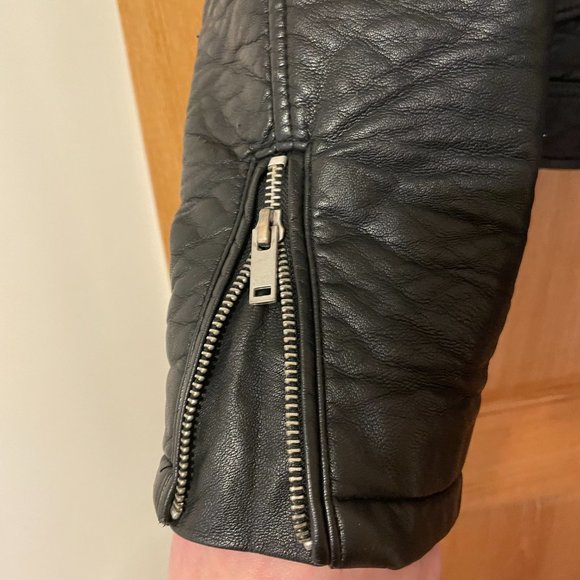 Perfect Topshop Zara Leather Jacket, Size L - Picture 4 of 7